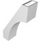 Ekena Millwork 5 1/2-in. W x 12-in. D x 20-in. H Westlake Architectural Grade PVC Knee Brace BRCP055X12X20WTL - alternate 4